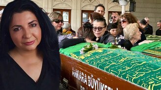 Oyuncu Leyla Okay için Karşıyaka Mezarlığı'nda cenaze töreni düzenlendi