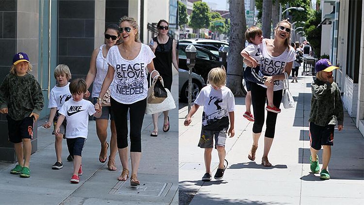Sharon Stone'un üç oğluyla mutlu hayatı ve Roan'ın oyunculuk hayali!