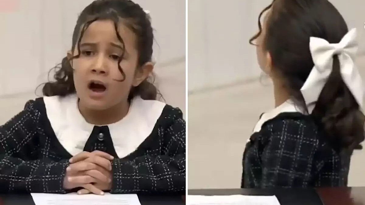 TBMM'de küçük kız çocuğundan duygusal çağrı: "Atatürk'ün mirasına sahip çıkalım!"
