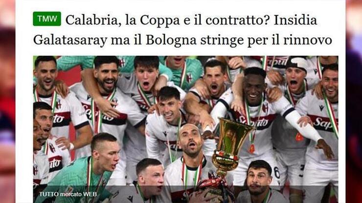 Galatasaray, Calabria'yı transfer etmek için adım adım ilerliyor