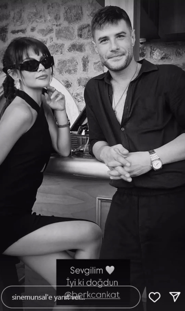 Sinem Ünsal ve Berk Cankat'ın romantik doğum günü kutlaması olay oldu