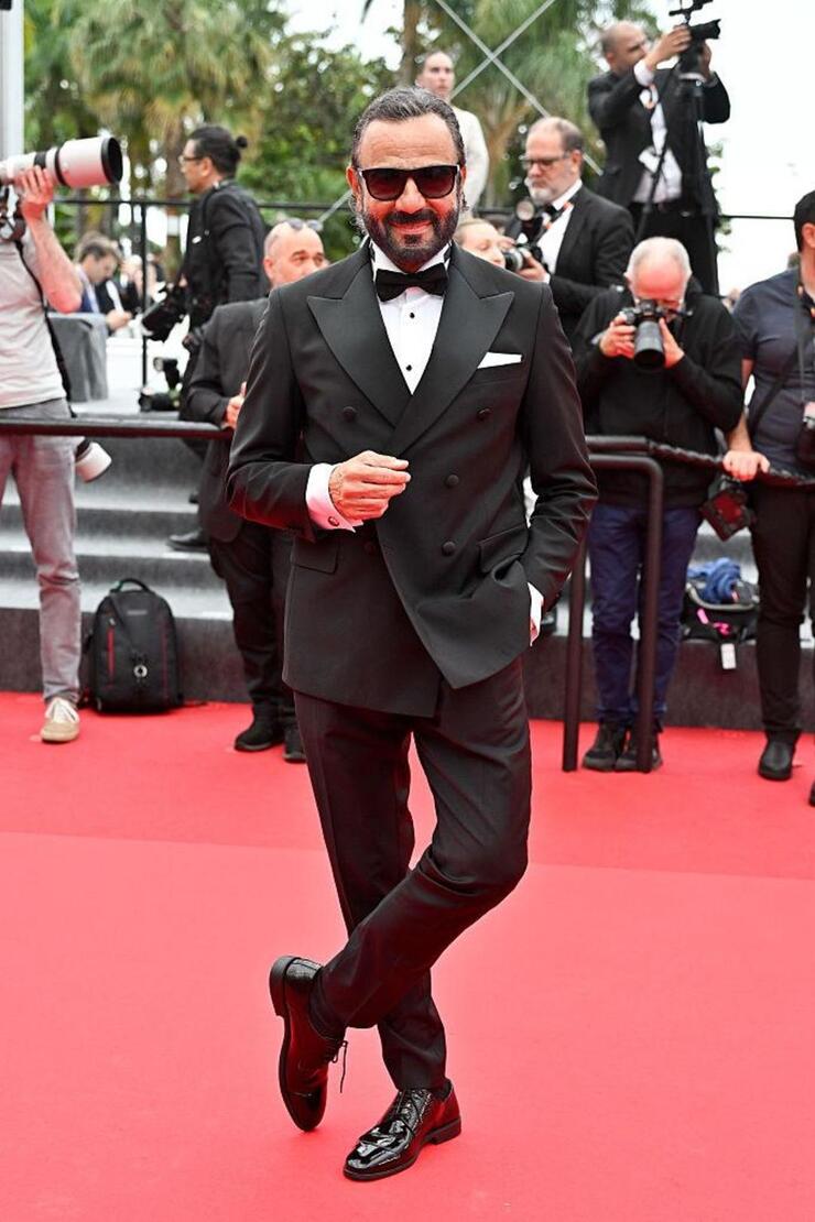 Kerem Alışık ve oğlu Sadri Cannes Film Festivali'nde! Kırmızı halıda buluştular