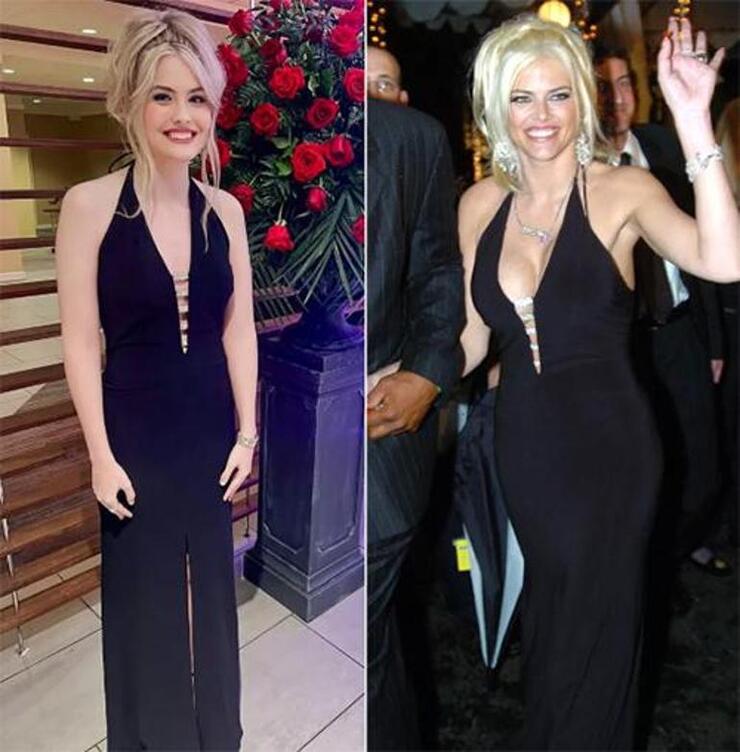 Anna Nicole Smith'in kızı Dannielynn Birkhead, annesinin elbisesiyle kırmızı halıda!