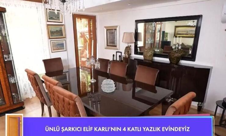 Ünlü şarkıcı Elif Karlı'nın 4 katlı yazlık evi göz kamaştırıyor