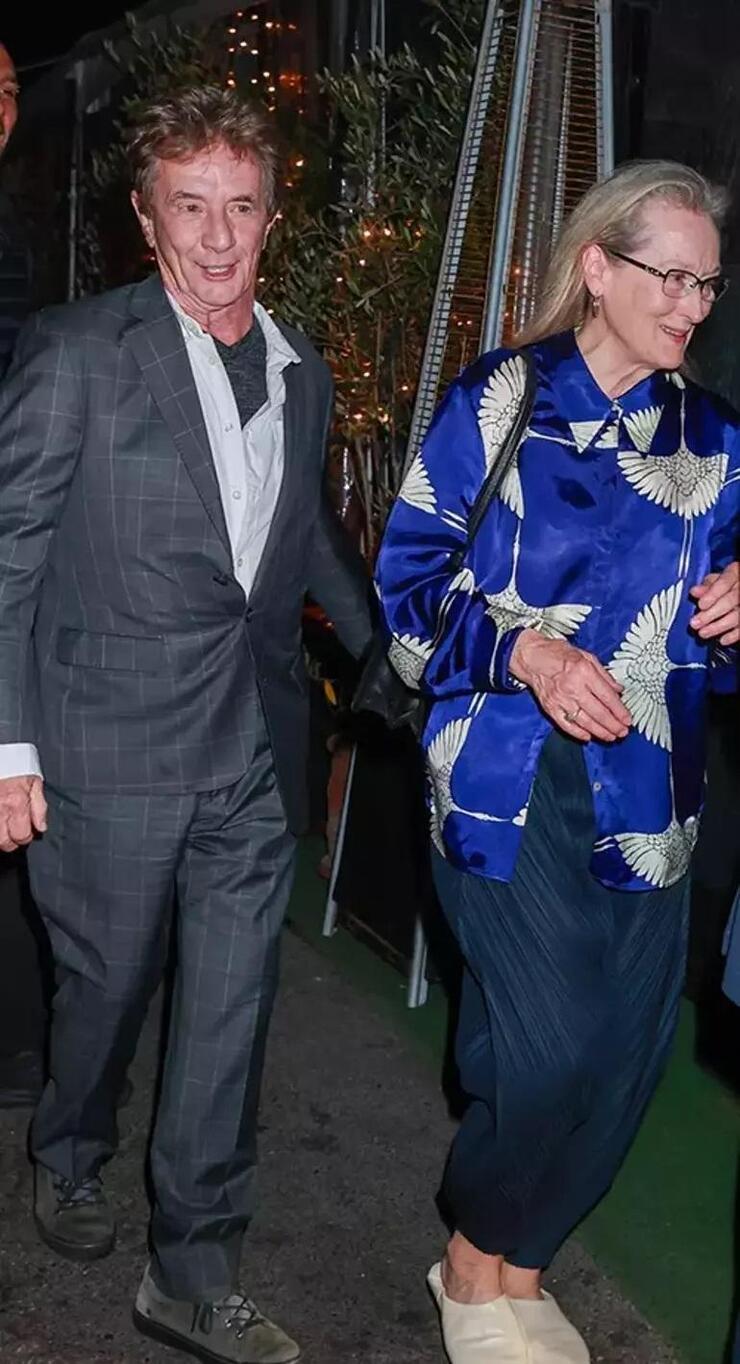 70’lik aşıklar Meryl Streep ve Martin Short New York sokaklarında öpüşürken görüntülendi!