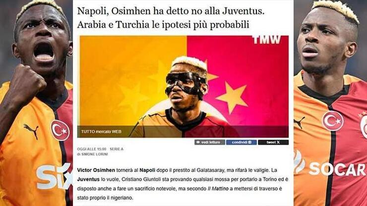 Victor Osimhen'den Galatasaray'a transfer müjdesi! Juventus'a ret cevabı geldi!