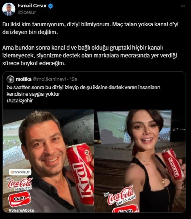 Cumhurbaşkanı Danışmanı İsmail Cesur'dan Kanal D'ye boykot tepkisi!