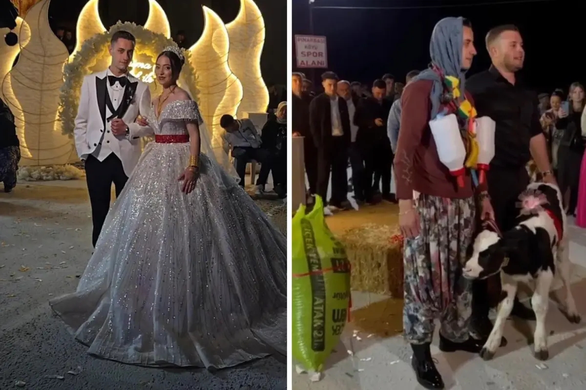 Damat ve gelin için sürpriz hediyeler! Çanakkale'de düğünde yaşananlar herkesi şaşırttı