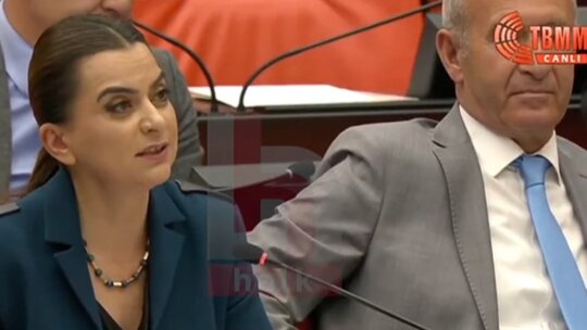 TBMM Genel Kurulu'nda DEM Parti Grup Başkanvekili Gülüstan Kılıç Koçyiğit'in...