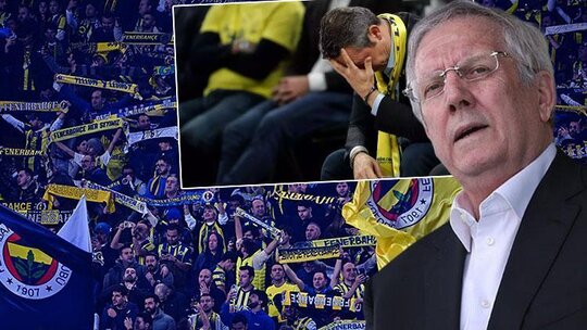 Fenerbahçe tribünlerinden yönetim protestosu: 'Ali Koç istifa' ve 'Aziz Yıldırım' tezahüratları