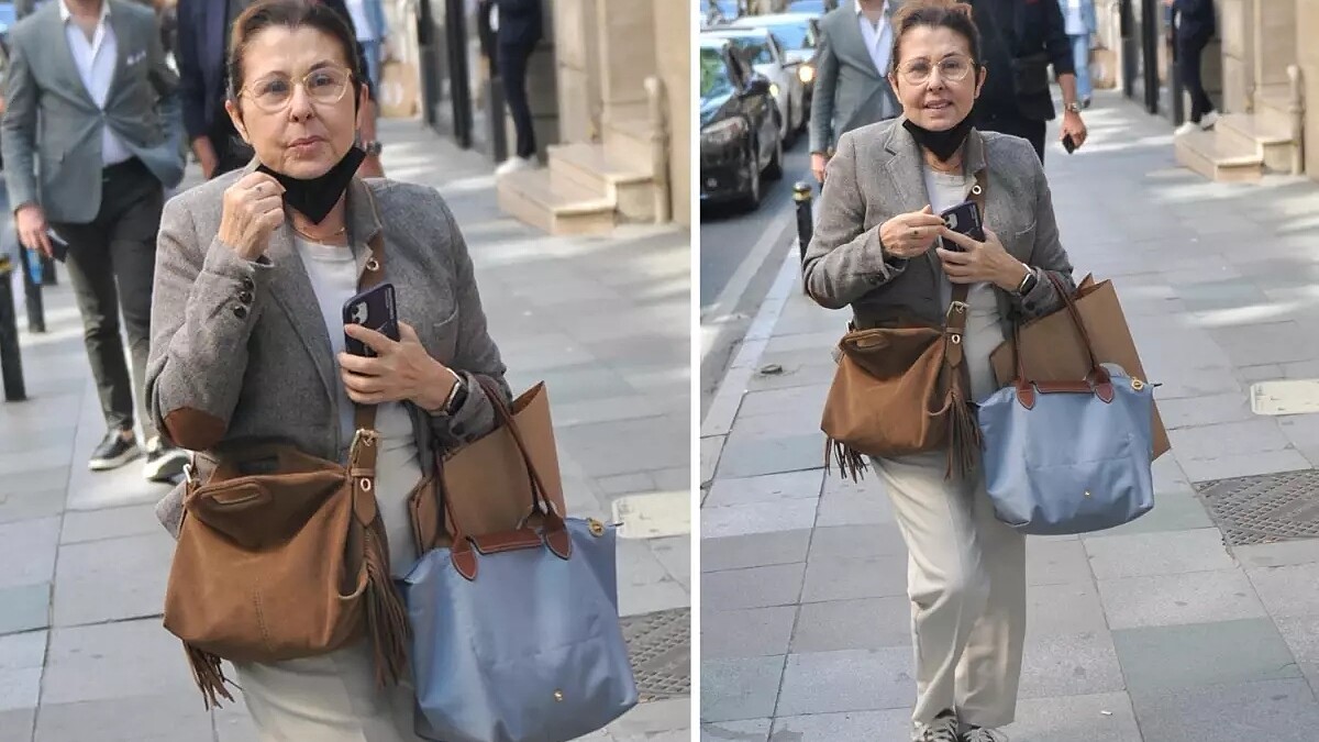 Nilüfer, Nişantaşı'nda maskeyle alışveriş yaparken görüntülendi