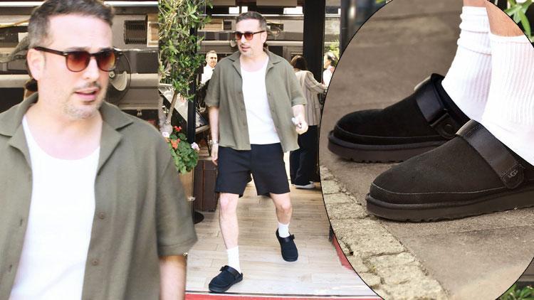 Oğuzhan Koç'un Ugg terlikleriyle oyun keyfi