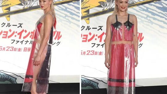 Pom Klementieff'in şeffaf elbisesiyle Tokyo galasına damga vurdu