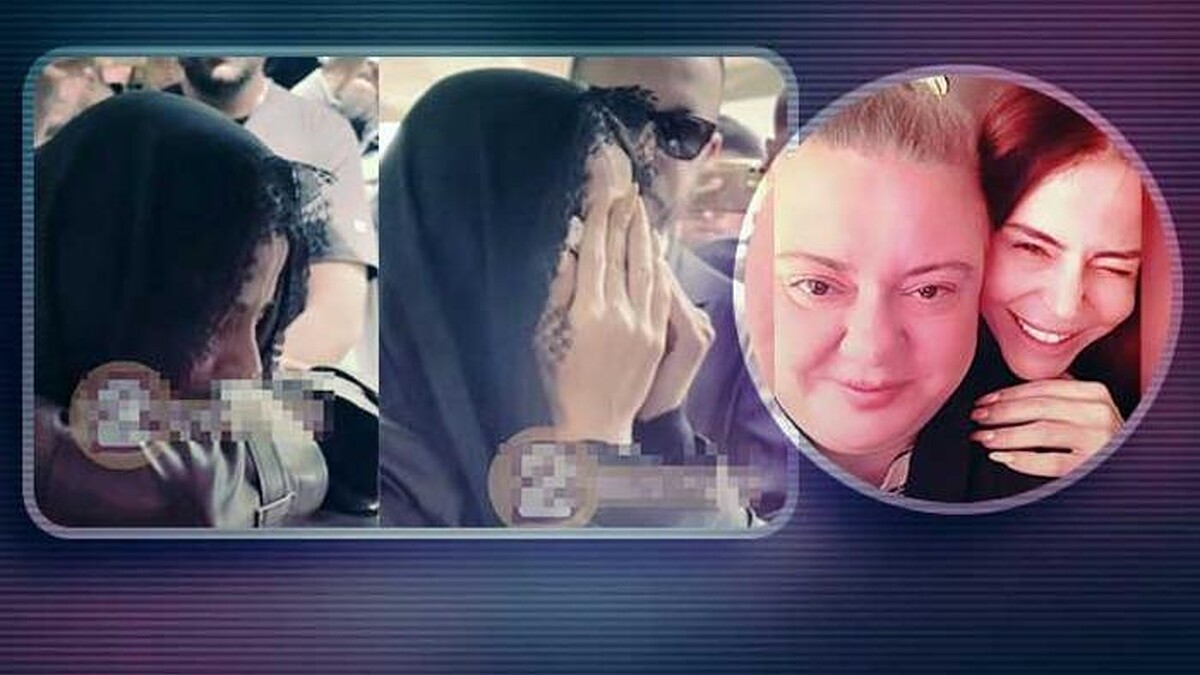 Simge Sağın'ın acı dolu veda anı: Ablası Nilay Sağın'ı son yolculuğuna uğurluyor