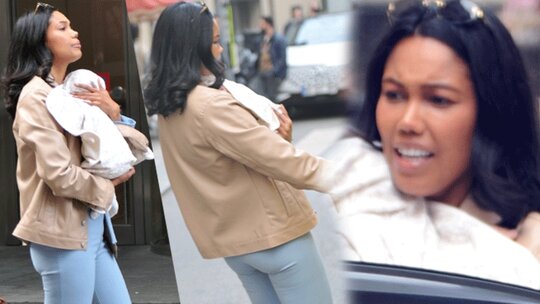 Soner Sarıkabadayı'nın eşi Madelein Lopez Camelo, oğlu Ali Gabriel ile alışverişte!