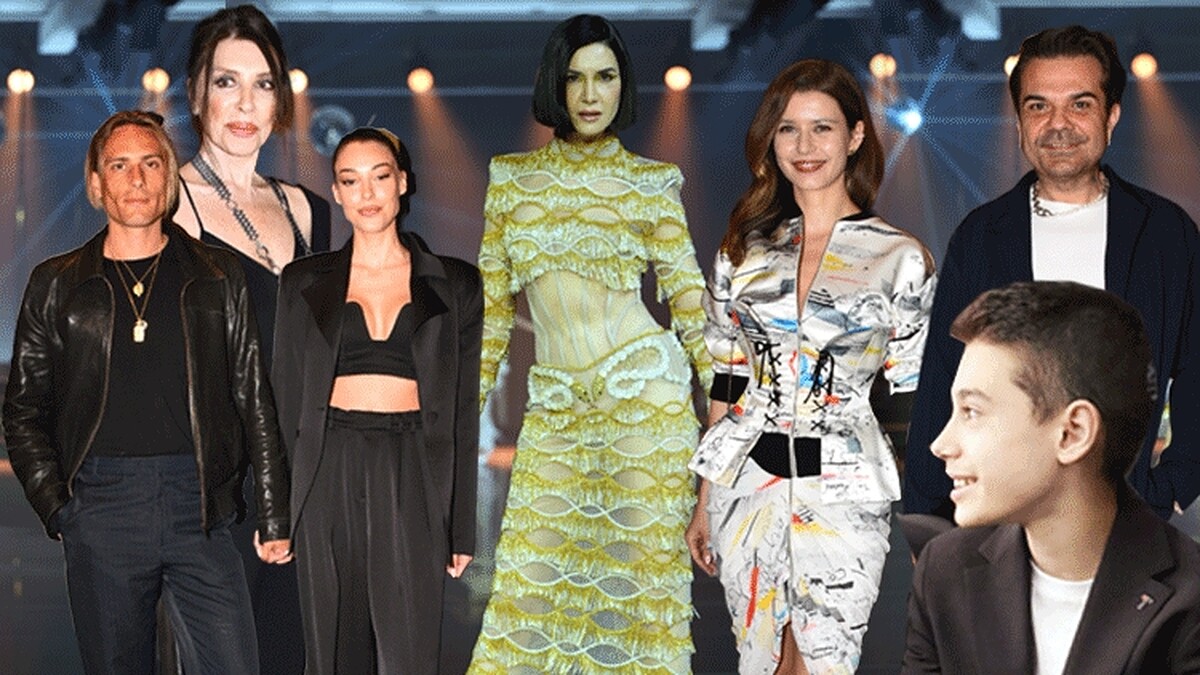 Ünlü isimler defilede buluştu! Kemal annesini hayranlıkla izledi