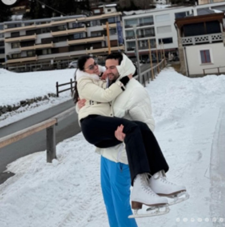 Esra Bilgiç ve Faruk Sabancı'nın Saint Moritz tatili sosyal medyayı salladı