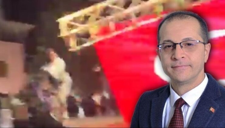 Kuyucak Belediye Başkanı Ölümden Döndü! Sahne Çöktü...