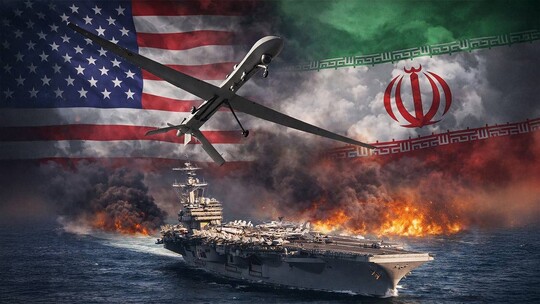 ABD ordusu, Umman Denizi'nde USS Abraham Lincoln uçak gemisine yaklaşan İran...