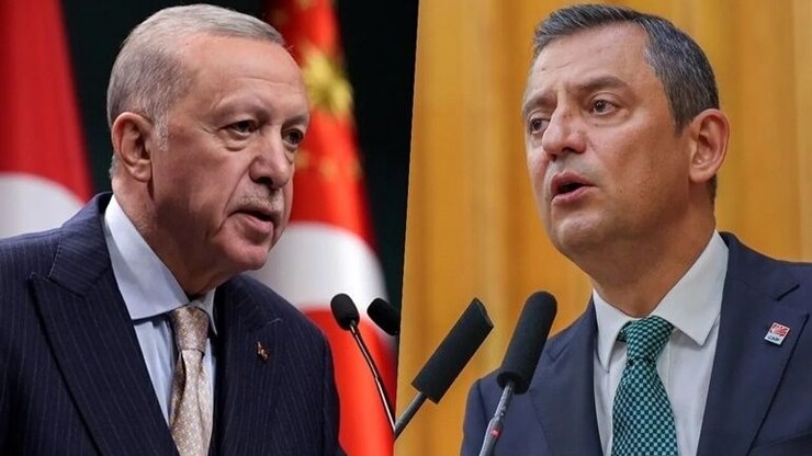 CHP Genel Başkanı Özgür Özel, Cumhurbaşkanı Erdoğan'ın AK Parti grup toplantısında...