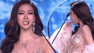 Kamolwan Güzellik Yarışmasında Takma Dişini Düşürdü Gülerek Toparlandı