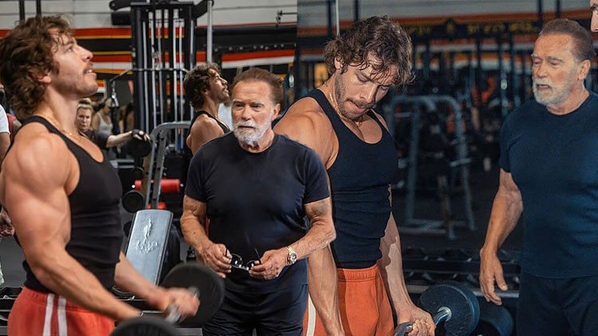 Schwarzenegger Oğlunun İlk Yarışma Hazırlığını Bizzat Yönetti
