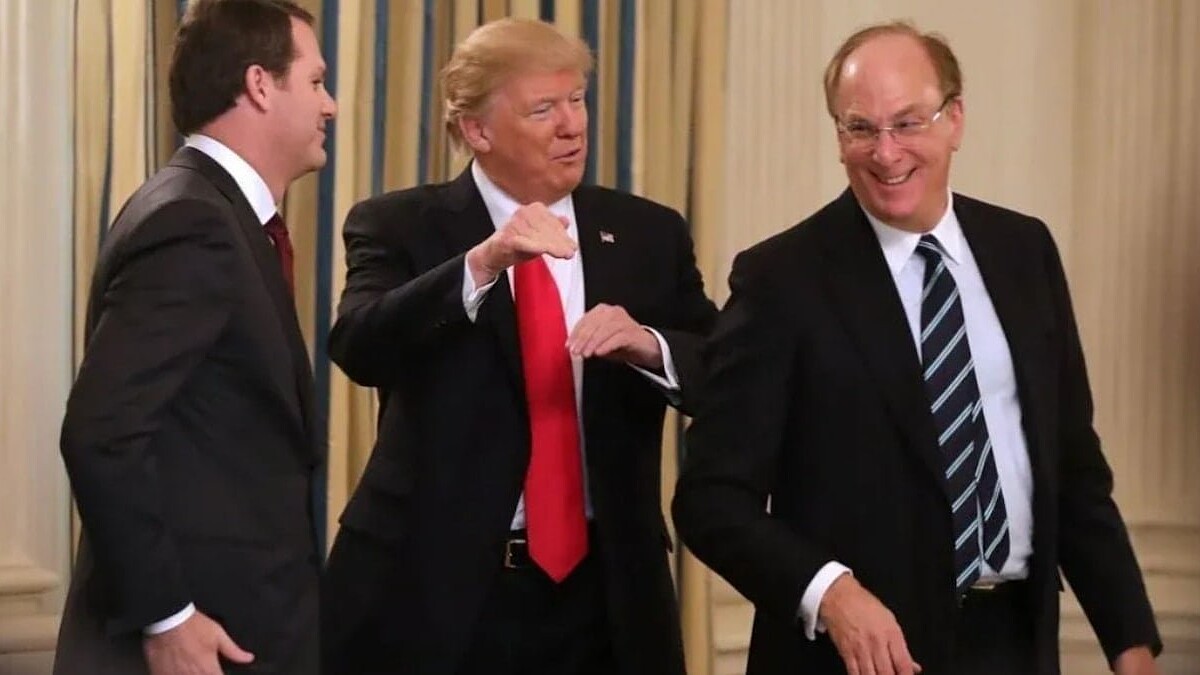 Erdoğan Blackrock CEO'su Larry Fink'i Dolmabahçe'de Kabul Etti