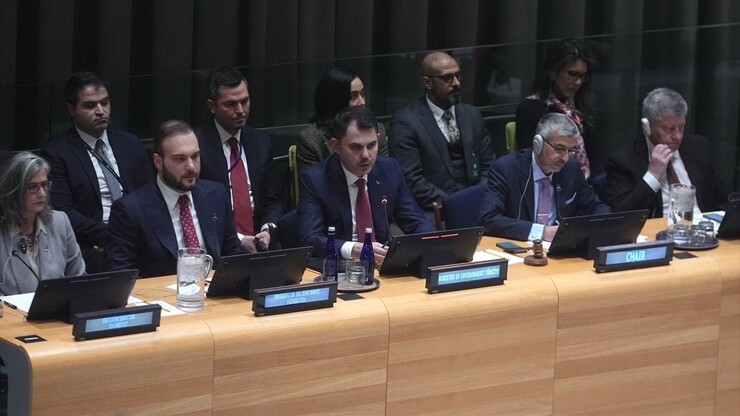 Çevre ve Şehircilik Bakanı Murat Kurum, New York'taki BM Genel Merkezi'nde Uluslararası...