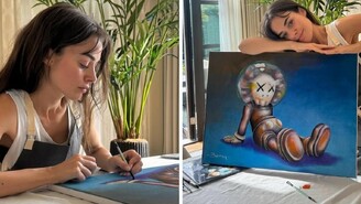 Bensu Soral Resim Sergisine Hazırlanıyor