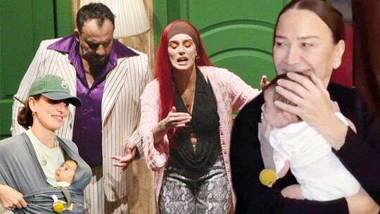 Bestemsu Özdemir, "Ruh Salatası" oyununun galasına 2.5 aylık oğlu Sarp Marco'yu...