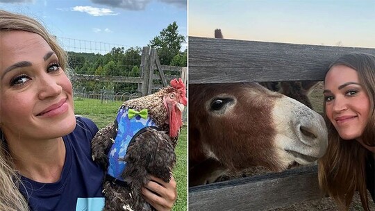 Carrie Underwood, Nashville yakınlarındaki 400 dönümlük çiftliğinde eşi ve iki...