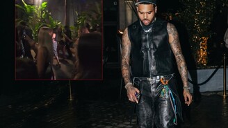 Chris Brown Partiden Ayrılırken Onlarca Kadın Peşine Düştü