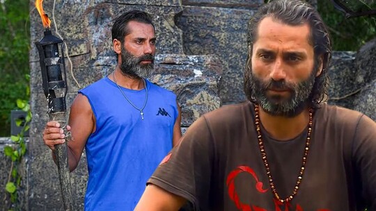 Çılgın Sedat, serebral palsi hastası oğlu Siraç ile sahilde yürüdüğü anı yapay...