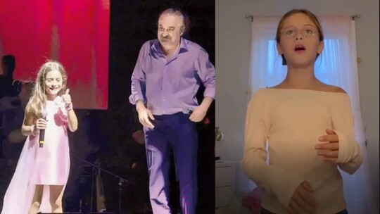 Volkan Konak'ın küçük kızı Derin, Adele'in "Love in the Dark" şarkısını seslendirdiği...