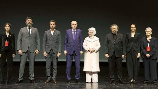 Erdoğan Bir Adam Yaratmak Filminin Galasına Katıldı