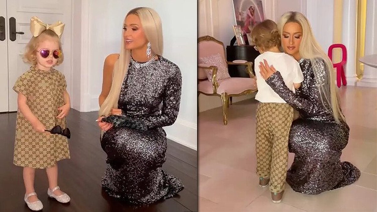 Paris Hilton Çocuklarını Binlerce Dolarlık Gucci Kıyafetle Giydirdi