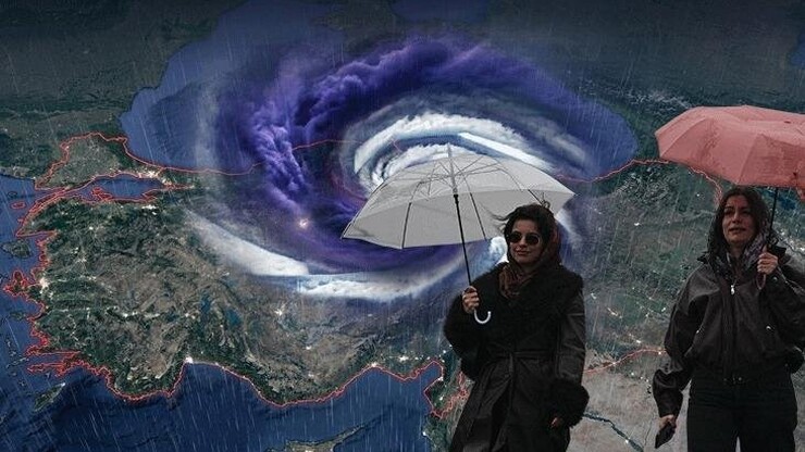 İran'ın BAE'deki bir üssü vurduğu ve bunun bölgedeki yağışları artırdığına dair...