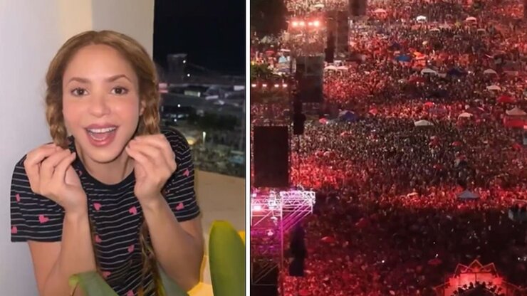 Shakira Copacabana Konserinde Oğullarıyla Sahneye Çıktı