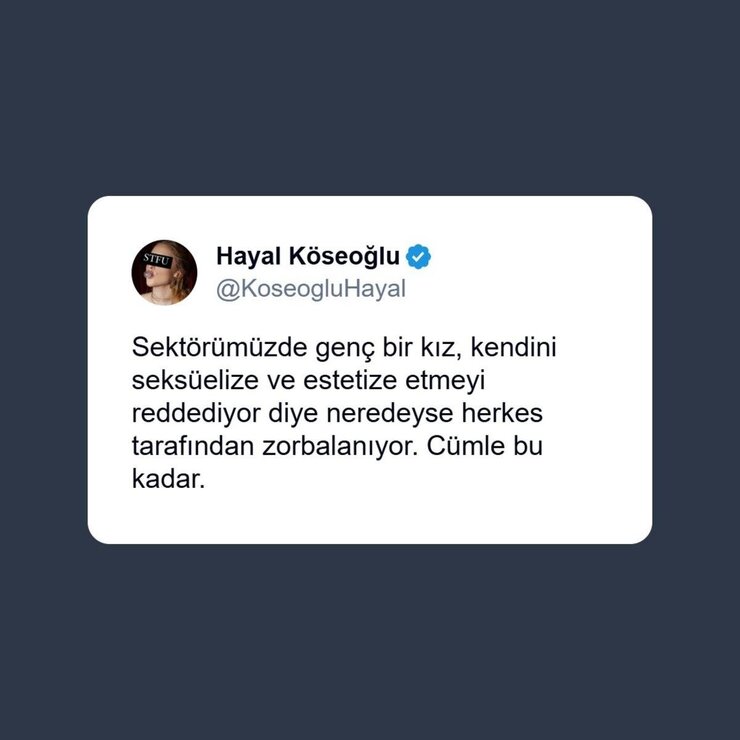 Hayal Köseoğlu Ava Yaman İçin Zorbalığa Dur Dedi