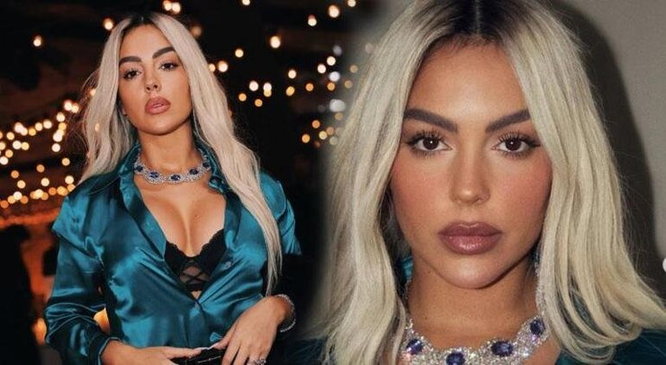 Georgina Rodriguez Siyah Saçlarına Veda Etti Sarışın Görüntüsüyle Sosyal Medyayı Salladı