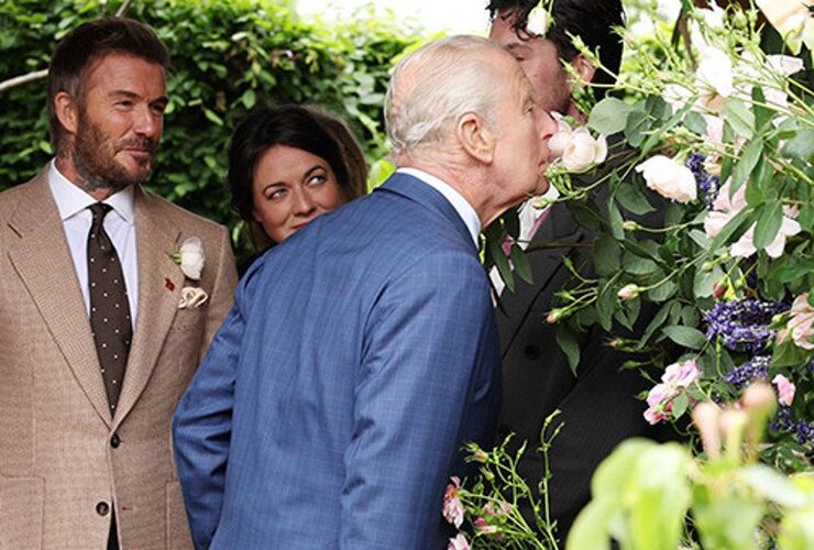 David Beckham Chelsea Çiçek Şovunda Kendi Adını Taşıyan Gülü Tanıttı