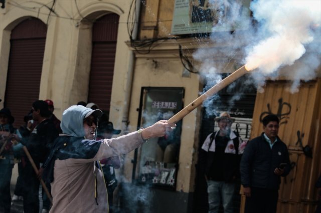 La Paz'da Hükümet Karşıtı Protestolarda 57 Kişi Gözaltına Alındı