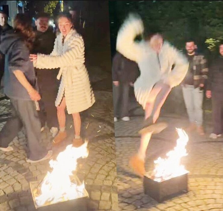 Nurgül Yeşilçay ve Melis Sezen Hıdırellez Geleneğini Böyle Kutladı