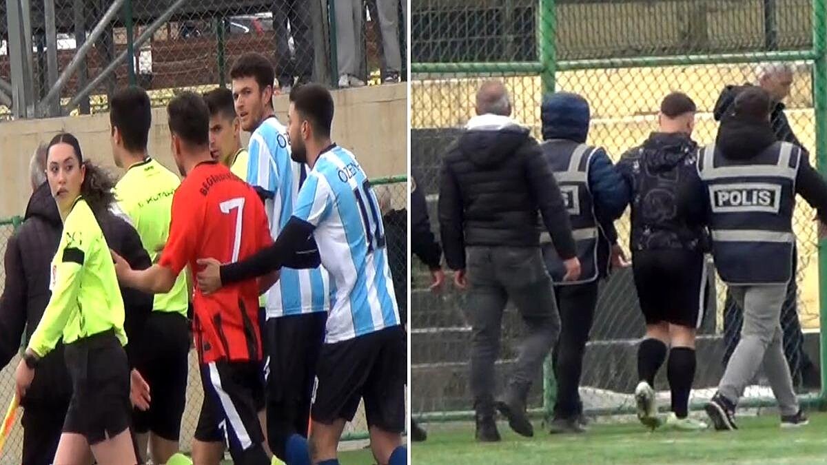Beğendikspor Yedek Oyuncusu Hakemi Yumrukladı Maç Tatil Edildi