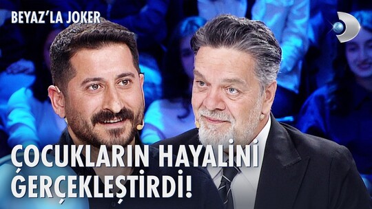 Beyazla Joker'in 18. bölümünde köy okulu öğrencileri için büyük ödülü kazanmak...