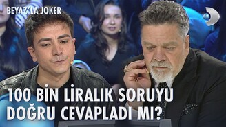 Beyazla Joker 19. Bölümde Yarışmacı 100 Bin TL Kazandı