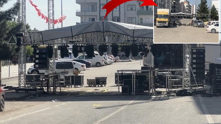 Ceylanpınar'da DEM Partili belediye tarafından planlanan bahar şöleni konseri,...