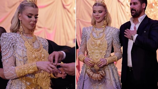 Sosyal medya fenomeni Çağla Öz, iş insanı Haydar Kara ile İstanbul'da nişanlandı;...