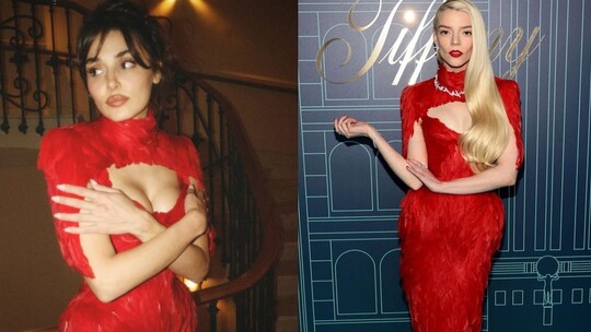 Hande Erçel, kırmızı elbiseli paylaşımıyla 1 milyon beğeni toplarken Anya Taylor-Joy'a...