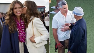 Jessica Alba Ve Cash Warren Kızlarının Mezuniyetinde Ayrı Köşelerde Oturdu
